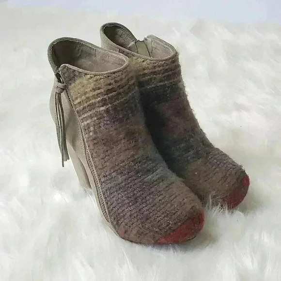 Vogue Picante Aztec Chunky Platform Boots - 6 - Picture 3 of 13